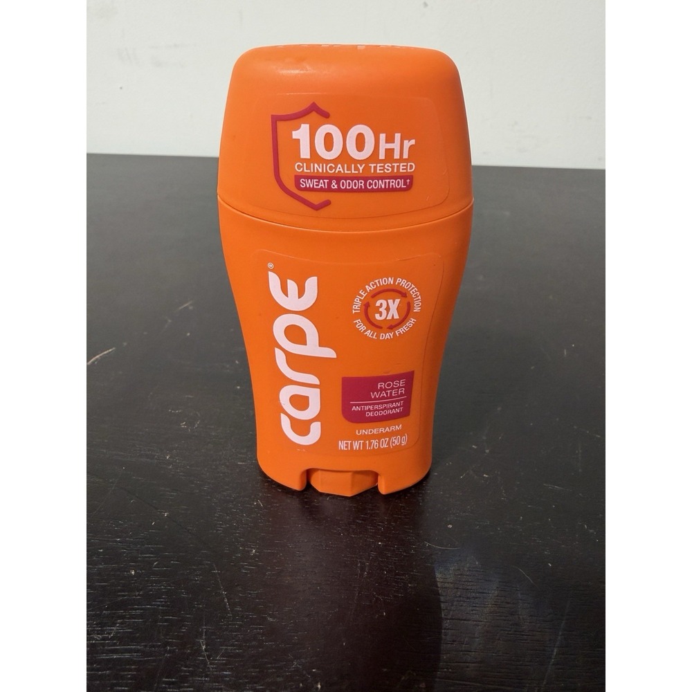 Carpe 100HR Sweat Odor Control Antiperspirant Deodorant ROSE WATER   1.76oz